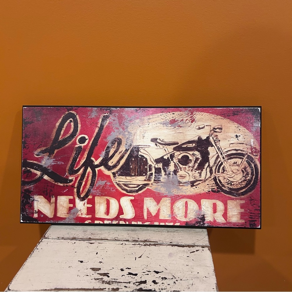 Vintage Motorcycle Wall‎ Art